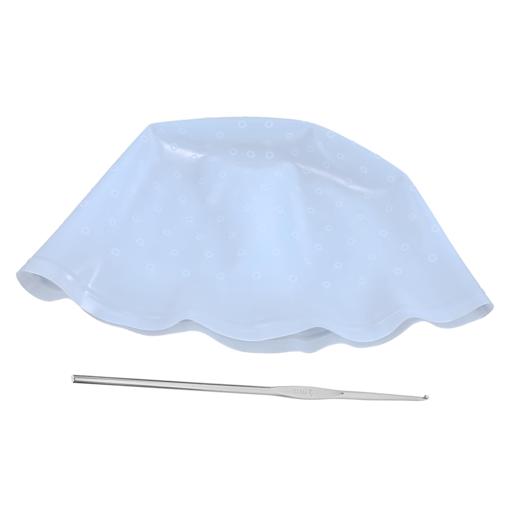 HAPINARY Hair Coloring Caps Silicone Bleaching Cap Easy to Use Reusable for Salon Home