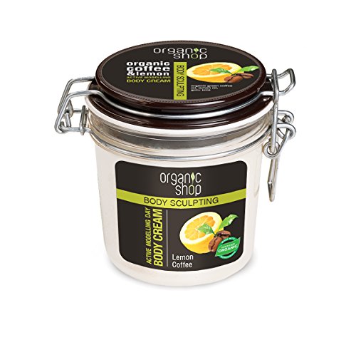 Organic Shop Crema Corporal de Día Modelado Activo Café Orgánico y Limón - 350 ml