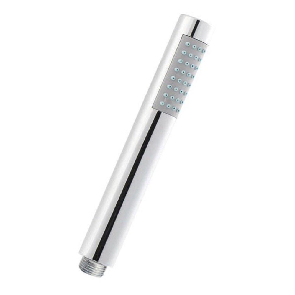 The Home Store Chrome Round Hand Held Mixer Shower Head Effect Modern Bathroom Pencil