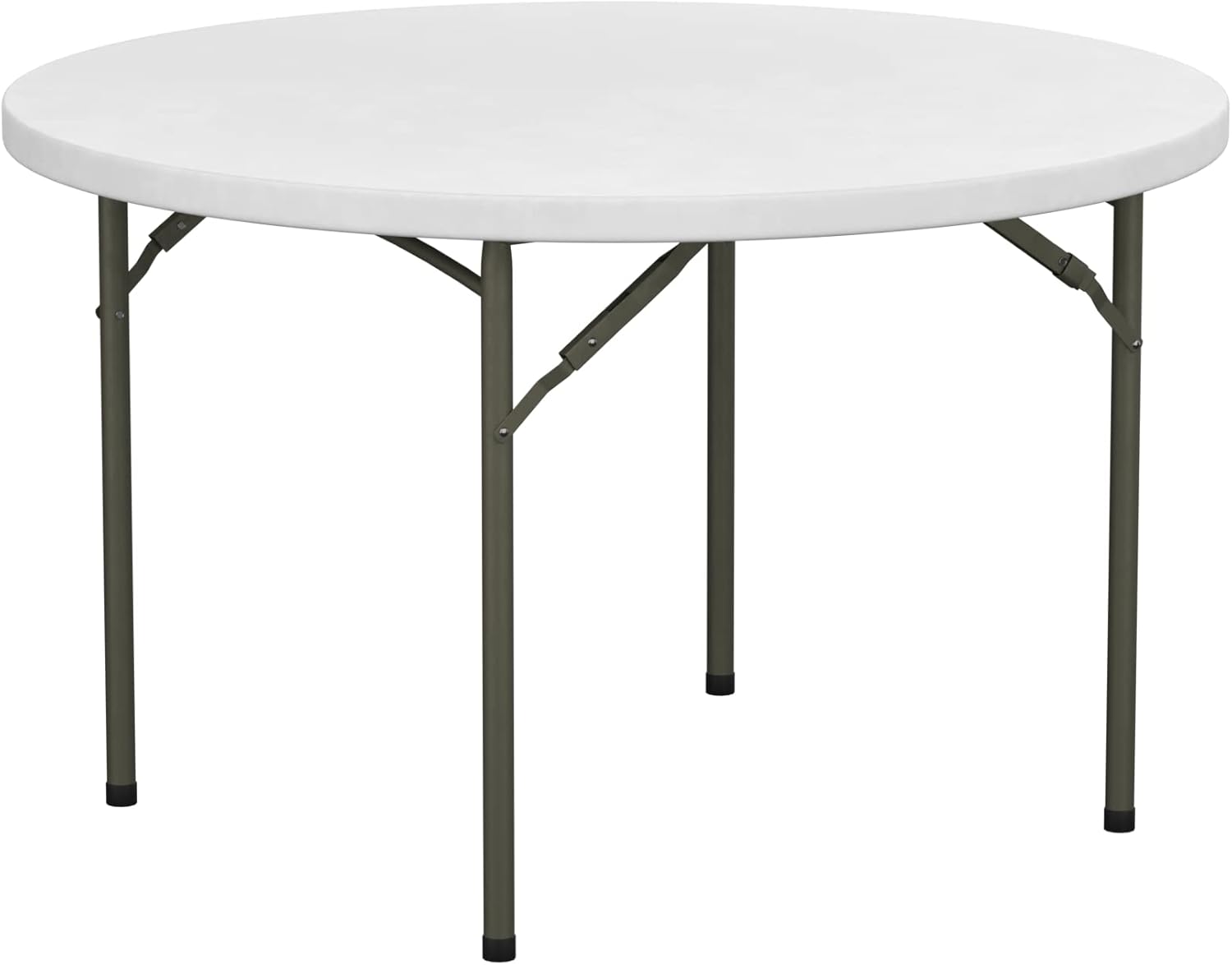 Round White Plastic Folding Table (48, 1, Unit) 48 1.0