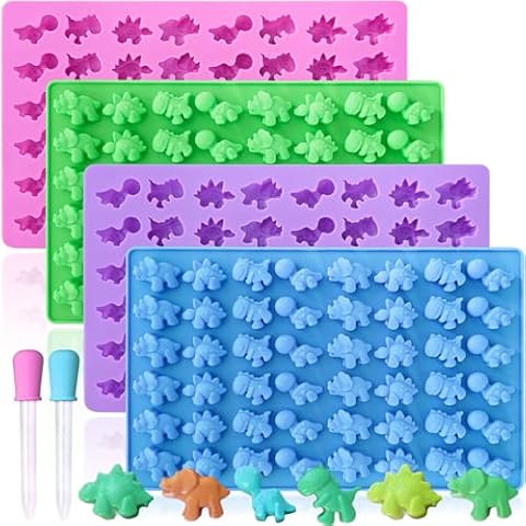 HKNMTT Gummy Dinosaur Molds Kit Cover