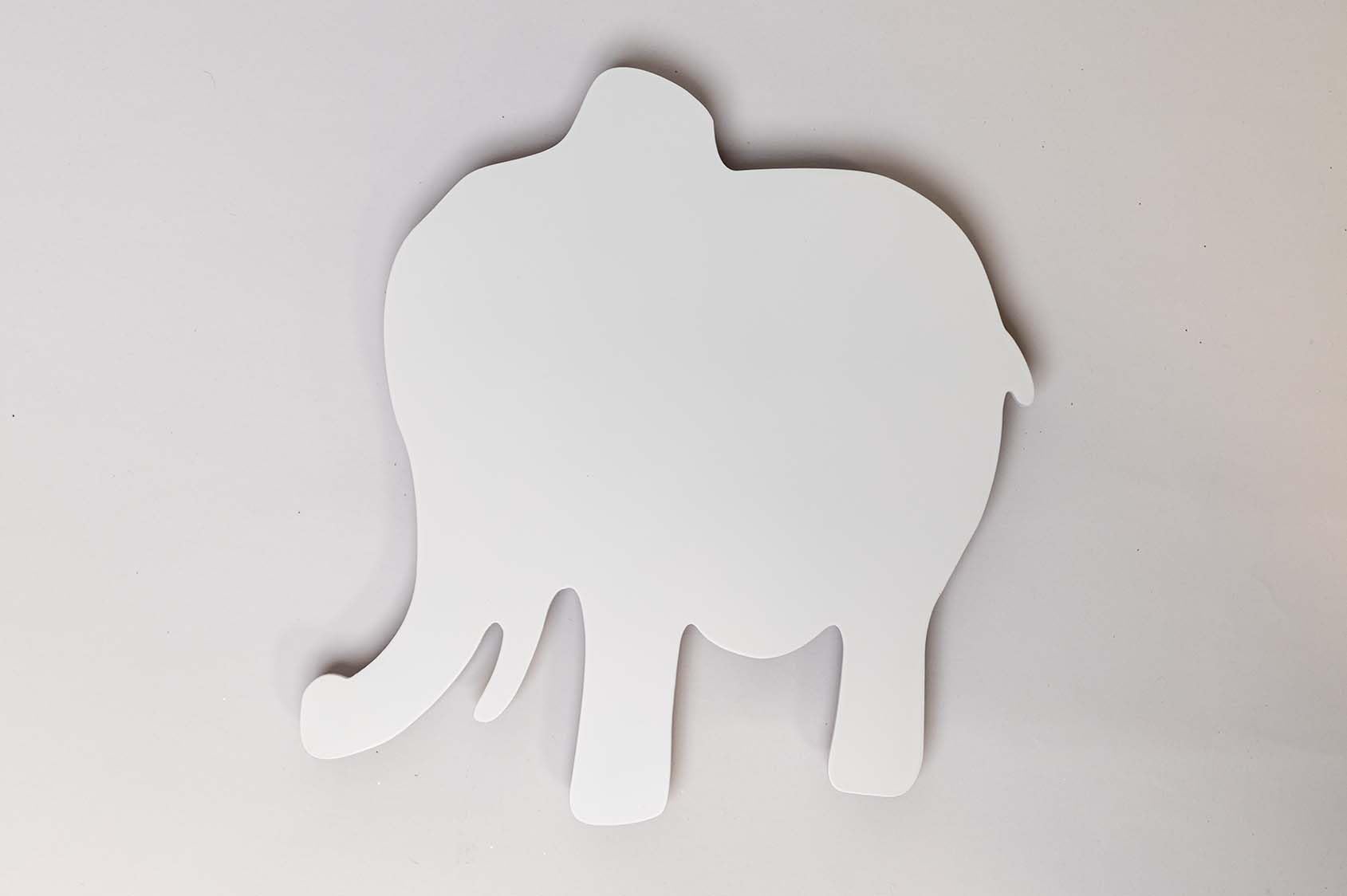 Marco Paul Elephant Safari Nursery Light, Large White Elephant Lamp Pre-lit Battery Operated LED Wall Lights - Image 3