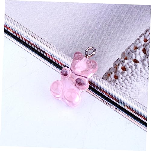 Pendentifs ours colorés résine pour customisation colliers mode - 5