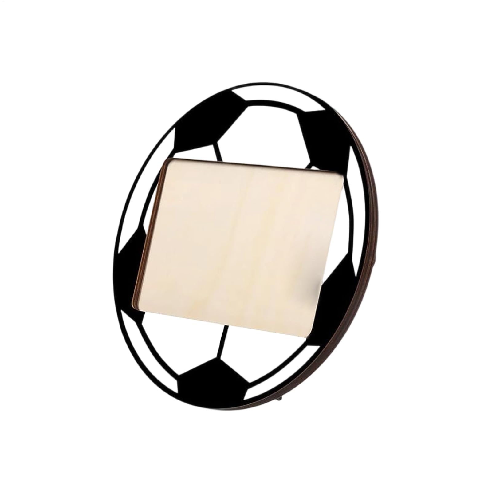 JIEBWCHA Wooden Photo Frames, Stand 20 cm – Photo Frames for Football Party Decorations – for Desk Living Room Bedroom Wall Fans Team Women Men Children