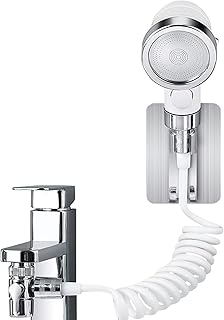 Ducha de Mano para Lavabo y Baño, Ducha para Grifo de Mano 3 Modos con Manguera 1,5m, Extensiones de grifos, para Lavarse el Cabello o Limpiar el Inodoro