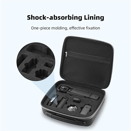 Miniatura 4 de Estuche rígido de transporte para DJI Osmo Pocket 3 Creator Combo, estuche de almacenamiento portátil Bolsa de transporte Bolsillo 3 Gimbal cámara