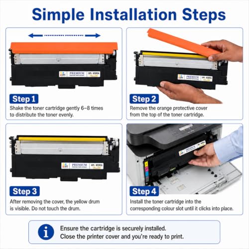 Image of GPS 119A W2092A Yellow Toner Cartridge Compatible for HP Color Laser 150a, 150nw, MFP 178nw, 179fnw | Yellow | Yield: 700 Pages