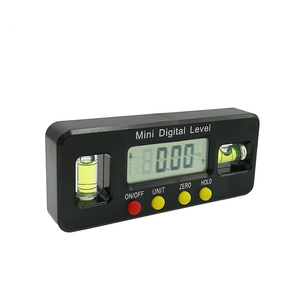 Cyfrowy kątomierz, kątomierz, 100 mm, elektroniczna skrzynka poziomicowa z magnetycznym pomiarem kąta, narzędzie stolarskie, czarna