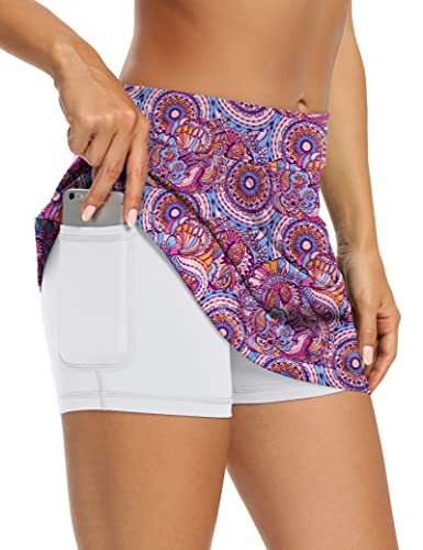 Image of LouKeith Tennis Skirts for Women Golf Athletic Activewear Skorts Mini Summer Workout Running Shorts with Pockets