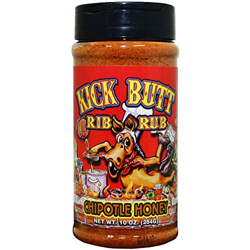 Kick Butt Chipotle Honey Rib Rub 10oz Sweet & Spicy Seasoning