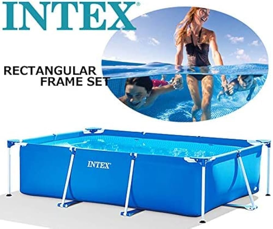 新品、未開封　INTEX RECTANGULAR FRAME SET 大型プール Amazon.co.jp: 【カバー付き】 INTEX インテックス Rectangular