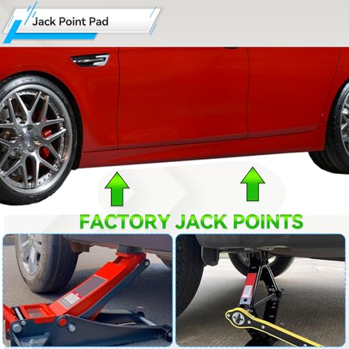 Image of Car Jack Pad Rubber Floor Adapter Stand Lift Point Jacking Trolley Pucks Block Pinch Weld Frame Rail for Audi A6 Quattro A7 R8 RS6 RS7 S6 S7 TT