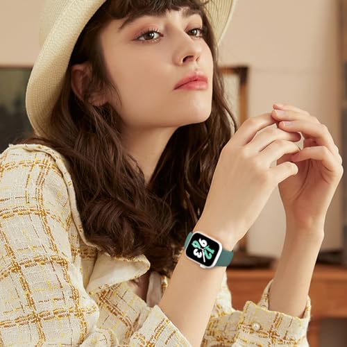 Image of Sport Band Compatible with Apple Watch 38mm 40mm 41mm 42mm 44mm 45mm 46mm 49mm, Replacement Soft Silicone Accessory Strap Wristbands for iWatch Series 11 /10 /9 /8 /7 /6 /5 /4 /3 /2 /1 Ultra SE Women Men