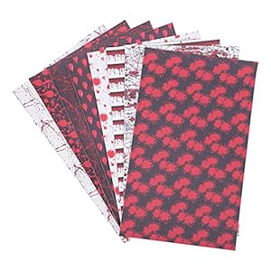 EXCEART 8 stks Halloween Faux Lederen Bladen Bloedige Gedrukt Craft Lederen Sheet PU Lederen Oorbel Maken Leer voor…