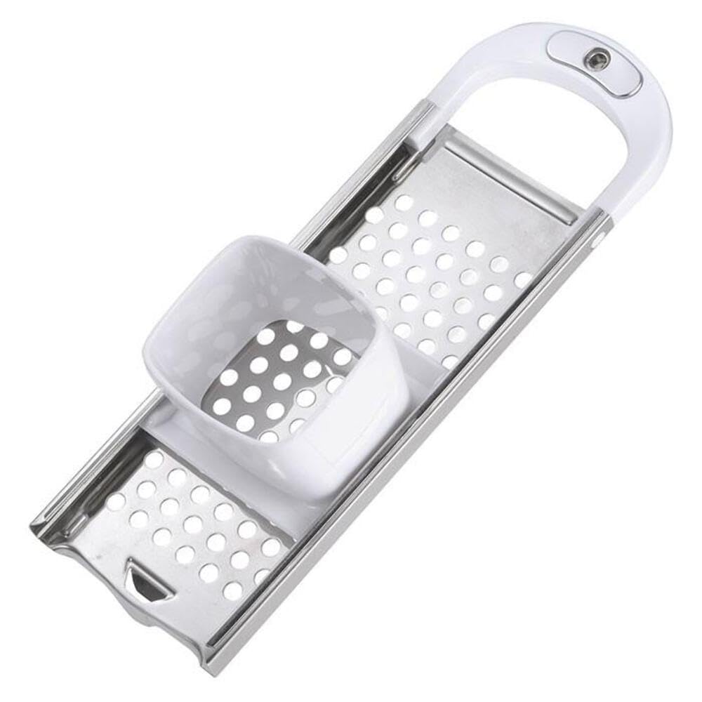 Westmark Cortadora de Spaetzle con inserto de plástico para la masa, Para ollas de hasta 24 cm de diámetro, Acero inoxidable/plástico, Blanco/plateado, 61122270