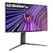 LG ‎27GS95QE 27-inch Ultragear OLED Gaming Monitor QHD 1440p 240Hz 0.03ms DisplayHDR True Black 400 AMD FreeSync Premium Pro NVIDIA G-Sync HDMI 2.1 DisplayPort Tilt/Height/Swivel Stand Black
