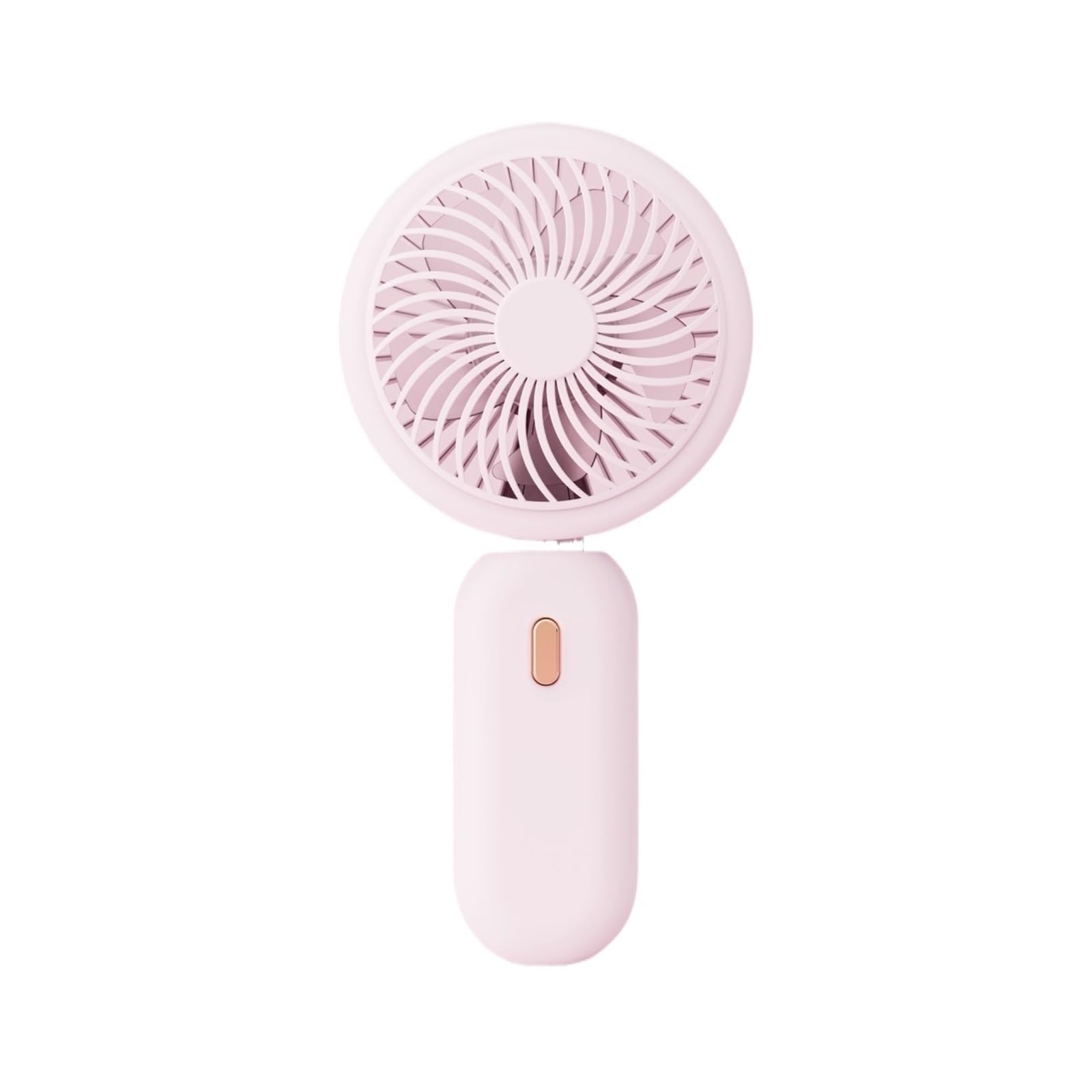 UDPOIUYT Hand Held Fan, USB Mini Handheld Fan, Plastic Feather, Non-Foldable(Pink)