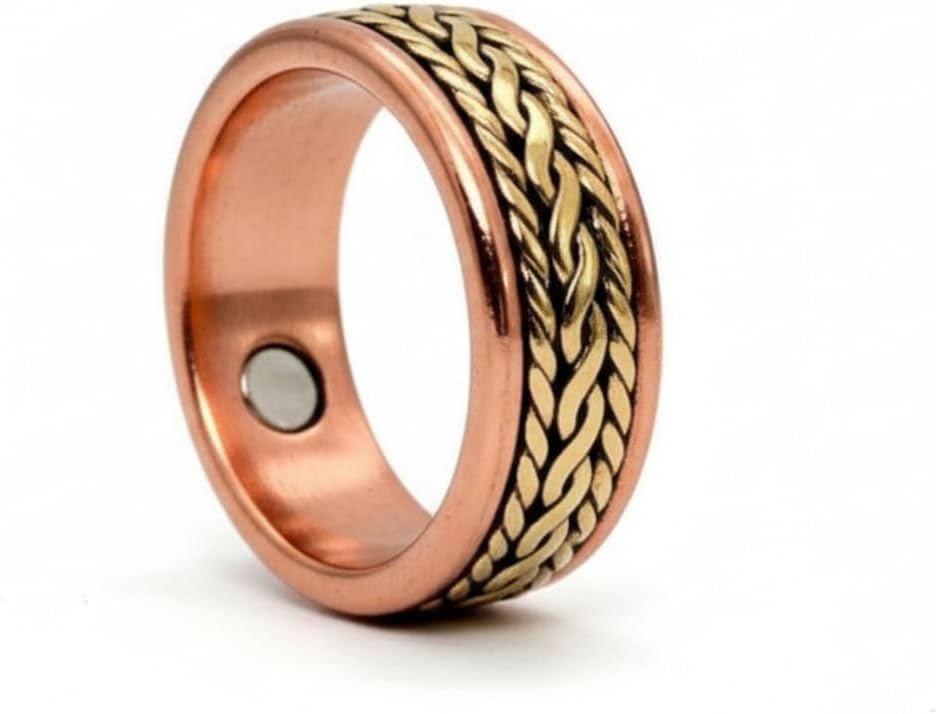 Healthy Circulation Copper Ring, Size 8, 18.1 mm Diameter, 56.9 mm Circumference