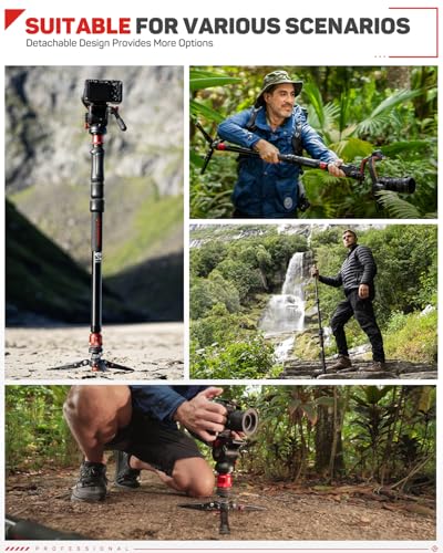 IFOOTAGE Cobra 3 Strike Monopod A150S, One-Touch Lifting Monopods Camera Stand with Pedal, Aluminum Quick Video Mono pod for Shooting Animal/Sports Event/Wedding/Live Show, Payload 11lb, 60"/150cm