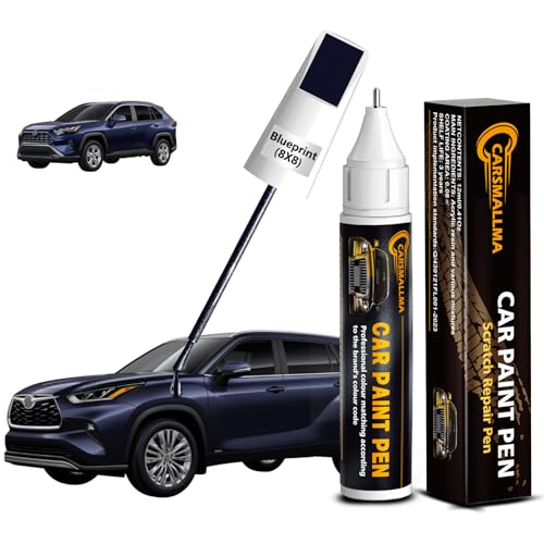 carsmallma Blueprint(8X8) Car Touch Up Paint for Toyota, Color Accurate Car Paint Scratch Repair Pen Kit Quick & Easy Fix Vehicle Chips and Automotive Nicks Scuff