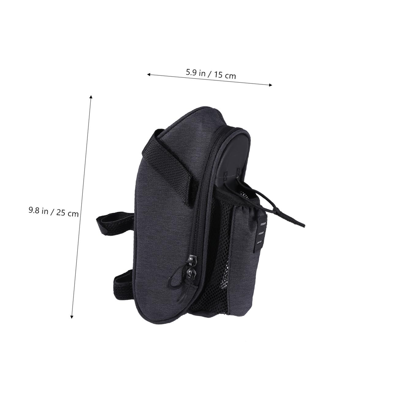 iplusmile Fahrradtasche 1, 8 L aus Dacron und Metall Schwarz für Bike