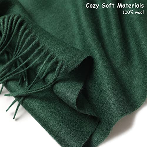 YUONNY Wool Tassel Shawl Wraps for Women, Oversized Soft Solid Color Pashmina Scarves, Ladies Winter Warm Stole Scarf Blanket Scarf for Evening Dresses Wedding F19 One2
