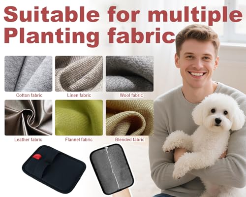 Pet Hair Removal Glove for Dogs & Cats, Newly Upgraded Reusable Electrostatic Pet Hair Gloves, Pet Hair Remover Tool for Clothing, Couch, Carpet, Car Seat (2Pcs)