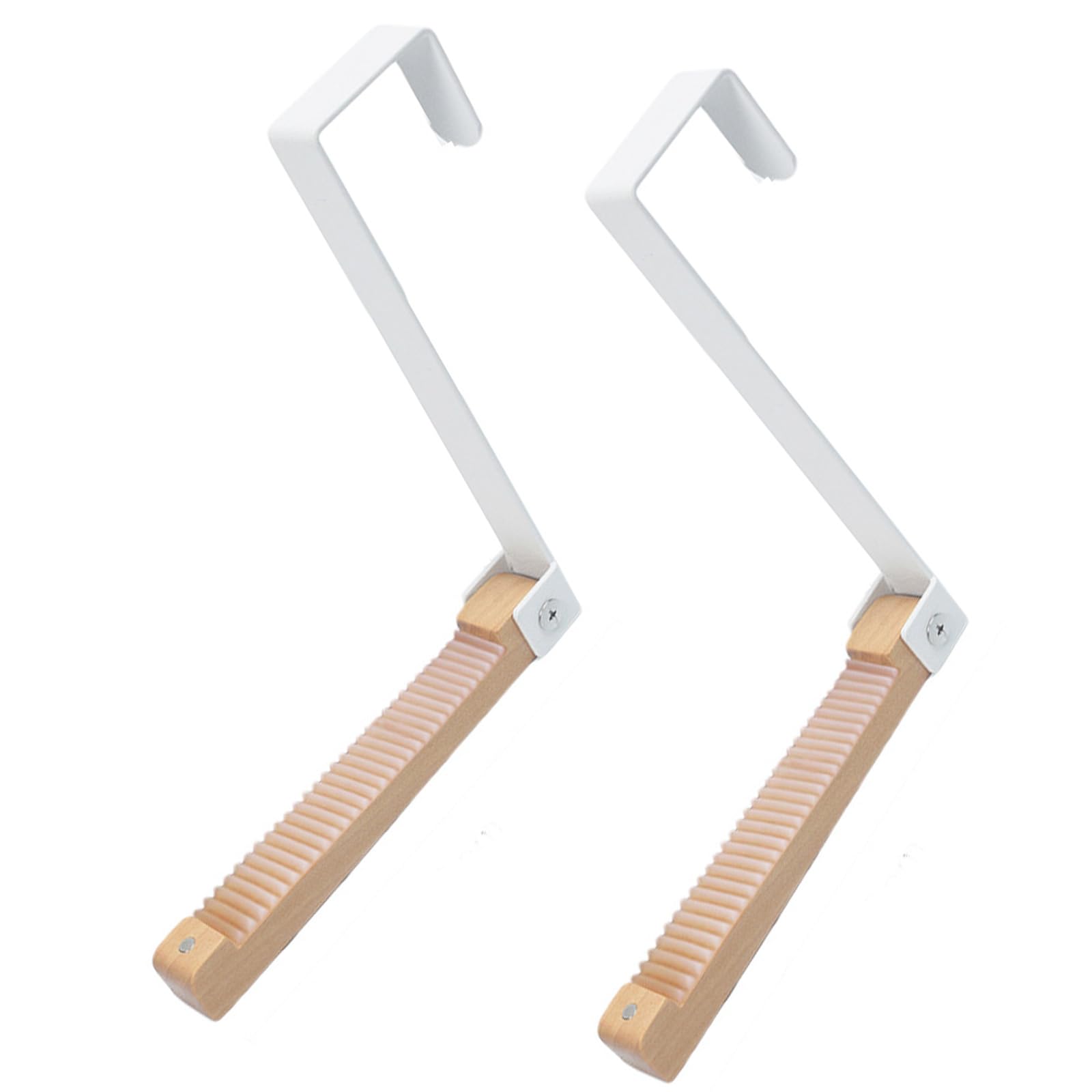 Msioytog G Msioyto Innovative Foldable Over Door Hooks With Nonslip Protections Sturdy Wooden Hanger For Bathroom Bedroom Organization Multifunctional Over The Door Hanger