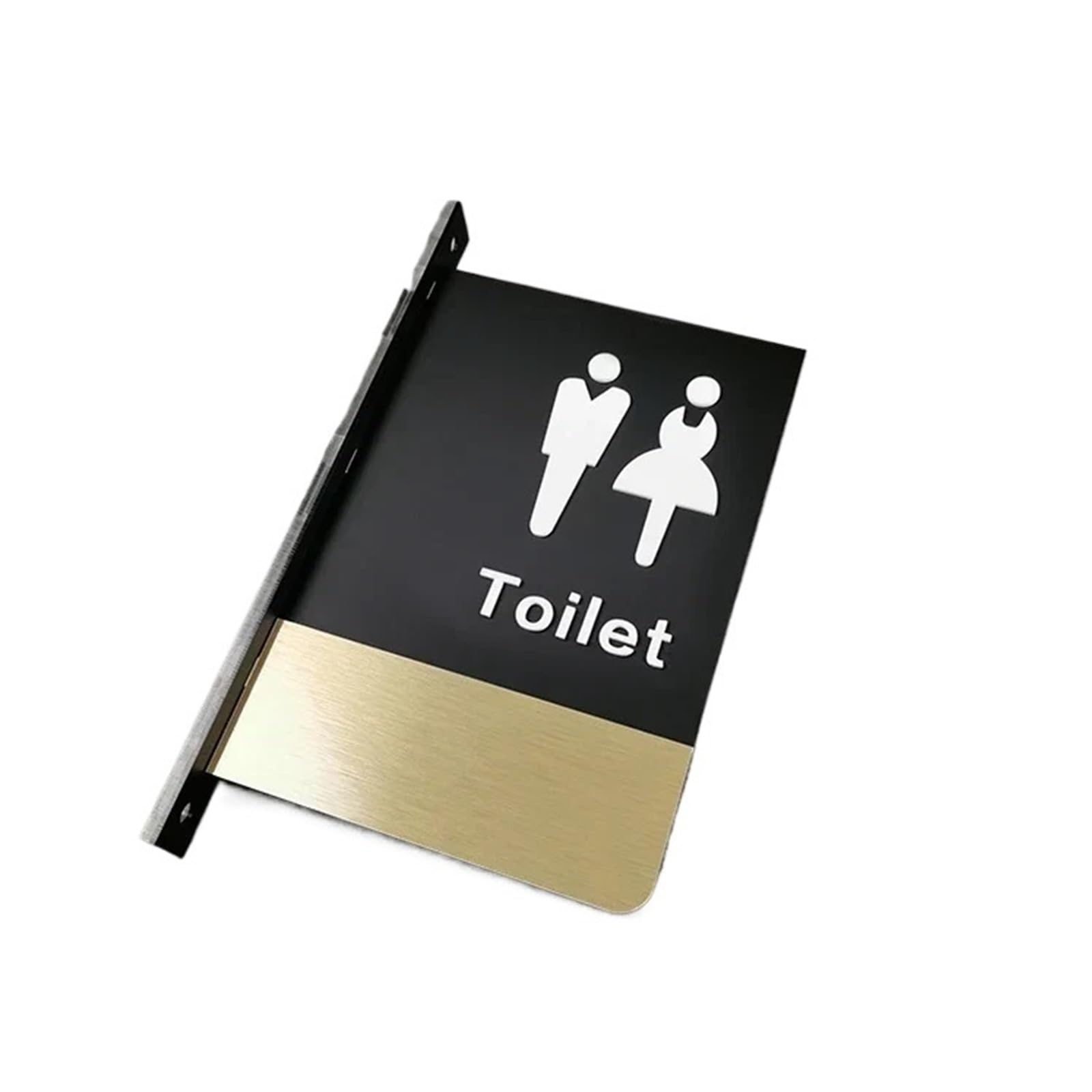 Toilet Signage Door Sign Double-sided Side Mounted Restroom