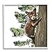 Stupell Industries Bear Cub Climbing Tree Nature Framed Giclee Art, Design by Kim Curinga
