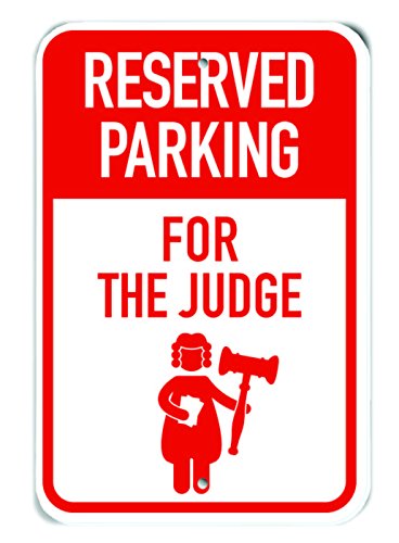 Plaque Reserved Parking for The Judge pour personnaliser votre garage