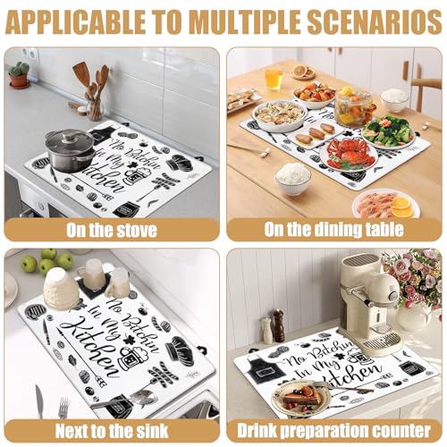 Image of Kitchen Stove Top Covers for Electric Stove, Electric Gas Stove Pad Heat Resistant Range Cooktop Protector for Home Decor Kitchen 28 inchx20 inch