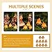 3-Pack Miniature Campfire Models - Resin Fake Fire for Dollhouse Ornaments, Halloween Decorations, and Micro Landscapes - Handcrafted Mini Fire Beads for Creative Displays