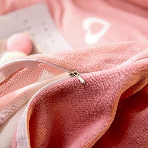 Housse de couette rose Queen 200x230 créant un cocon apaisant