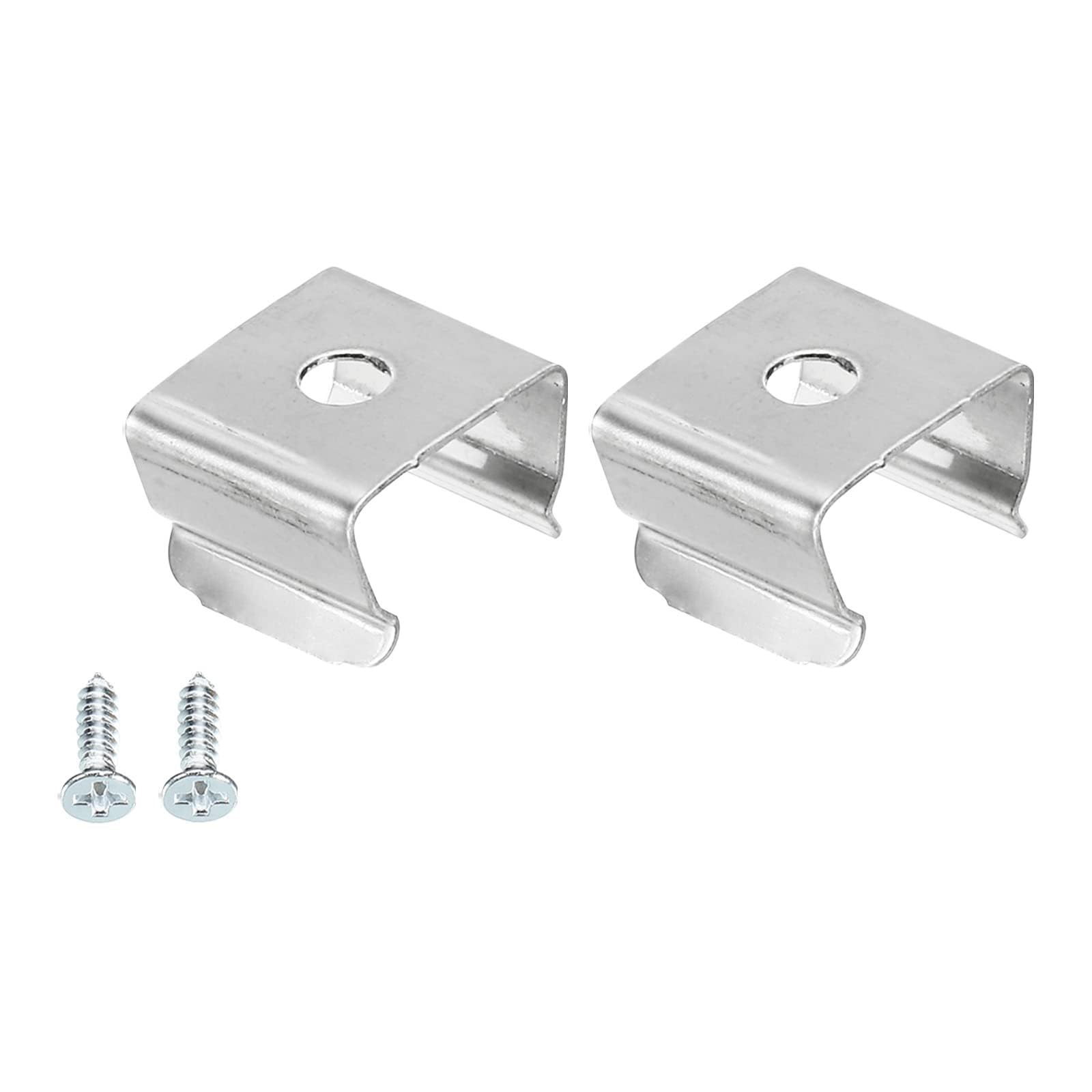 TOP-VIGOR 20Pcs Neon Rope Light Mounting Brackets, LED Lights Install Fixing Clips Clamp, Support Holder with Screws, Wall Channel Mounting Holder Accessories for 9.5-12mm Lamp Strip, Pipe Clamps — image 1