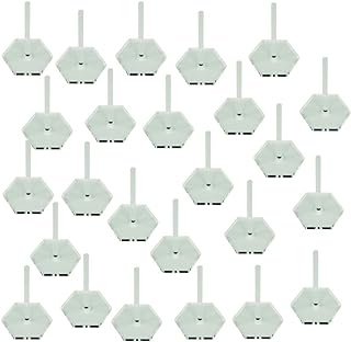 LITKO Acrylic Flight Stands, 30mm Hexagon, 3mm Clear, 2 inch Peg (25)
