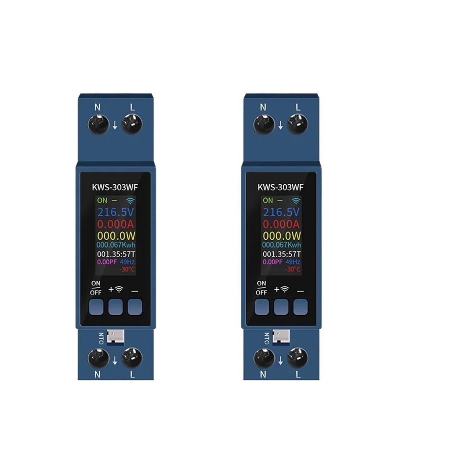 BRODEFUP 1PCS KWS-303 Energy Meter AC85-290V/40a Voltage Meter(KWS303L)