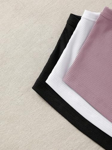 Image of Tops for Women Crop Top for Women's Tank Activewear Tee Sports Western Casual Cotton Camisole Pack of 3 Combo