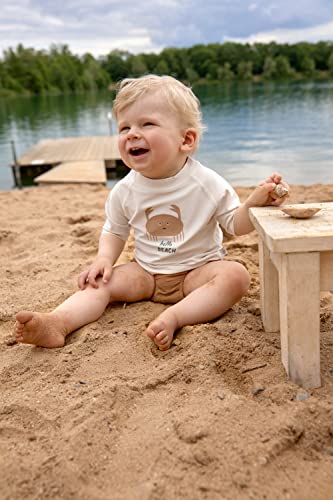 LÄSsig Rashguard - Maglietta Da Bagno A Maniche Corte, Protezione Uv, A Maniche Corte, Latte Di Granchio, 3-6 Mesi, Rash Guard - 4