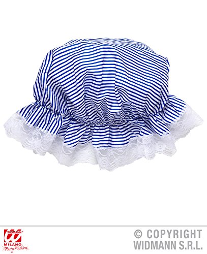 Preisvergleich Produktbild WIDMANN Gestreifte Schlafhaube blau-weiß