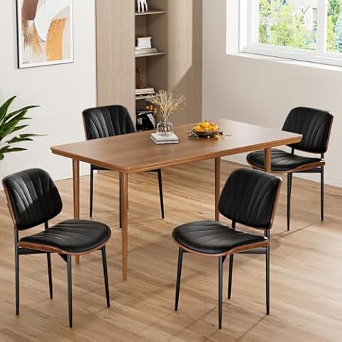 REONEY Mid-Century Dining Chairs Set Cover
