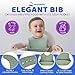HippoBaby Baby Led Weaning Supplies | 10 Piece Silicone Baby Feeding Set, Baby Toddler Bib Cup Divided Plate and Bowl Self Feeding Spoons Dish Set,Baby Utensils | Toddler Feeding Supplies