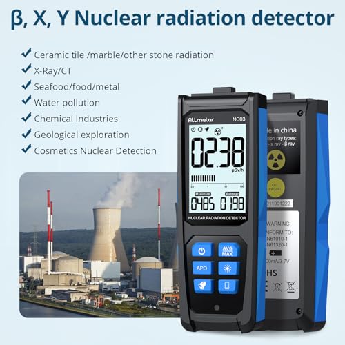 Image of Geiger Counter Nuclear Radiation Detector - Professional Grade GM Tube Dosimeter with USB-C Rechargeable Battery & Triple Alert System