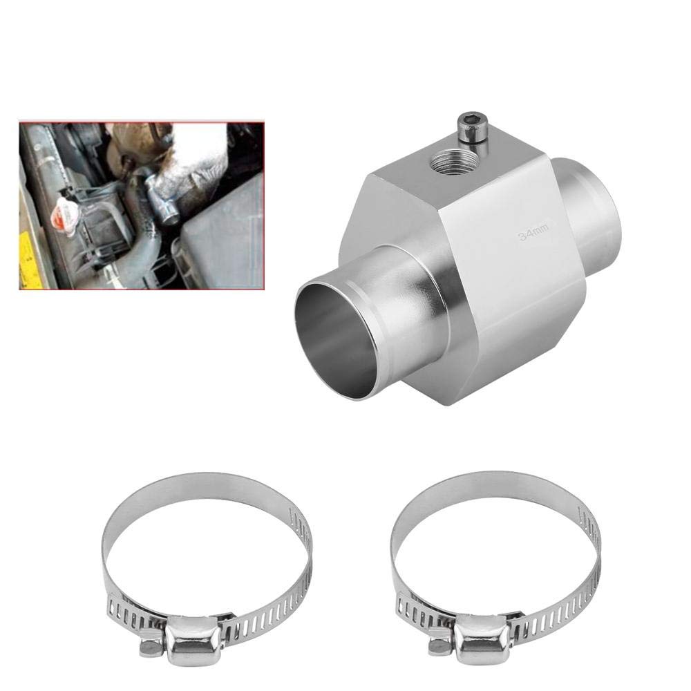 Adattatore Tubo Temperatura Acqua 34mm - In Alluminio Per Radiatore, Con Fascette