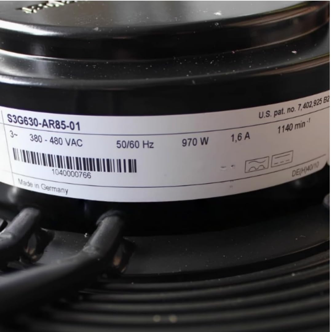 QRUYHBAJU S3G630-AR85-01 380-480V 1.6A 970W 1140RPM Cooling Fan 630mm