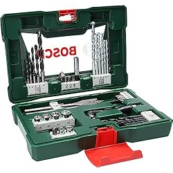 Maletin Bosch X Line 54 Bosch Profesional Maletín de 41 V-Line unidades para taladrar y atornillar (con portapuntas acodado, madera, piedra metal, Accesorios herramientas perforación atornillado)