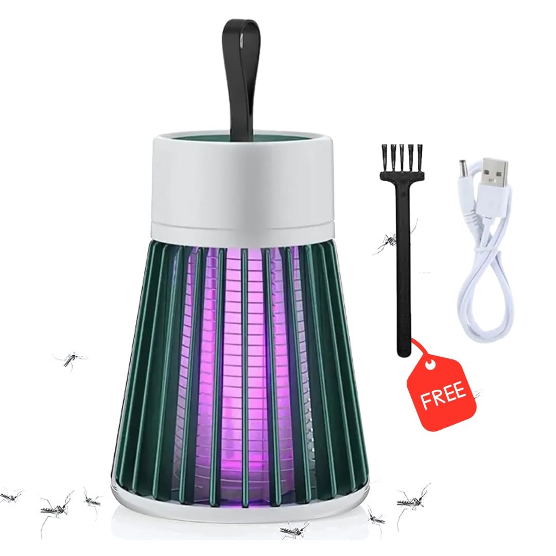 InfiniteEshop Eco-Friendly LED Mosquito Killer Lamp | USB Powered | Silent & Non-Toxic | Physical Mosquito Eradication for Home, Bedroom, Office. (Green)-image-31