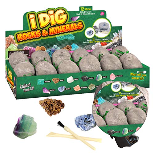 NUOBESTY Kit de EscavaÃ§Ã£o de Pedra de Cristal de Gema Brinquedos Educativos para CrianÃ§as Meninos