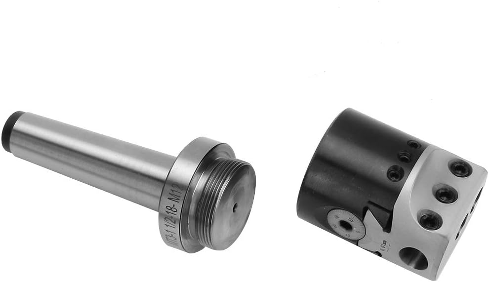Boring Bar, Line Boring Machine Head High Hardness Carbon Steel F1 Head 1-1/2-18UNF Tail Thread MT3 Shank Tail MT3 Tool F1