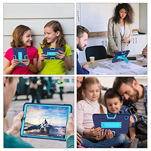 Guagua Compatible With Samsung Galaxy Tab A7 Lite Case 8.7" 2021 Sm-T225 T220 Kickstand Heavy Duty Cover 3 In 1 Rugged Shockproof Protective Anti-Scratch Tablet Case For Samsung Tab A7 Lite Blue #TOP6